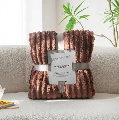Stylish Solid Stripe Blanket