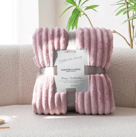 Stylish Solid Stripe Blanket