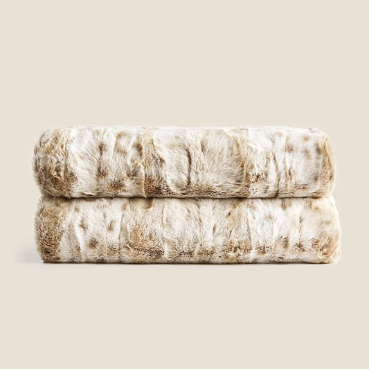 White Leopard Cozy Blanket