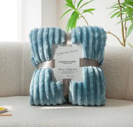 Stylish Solid Stripe Blanket
