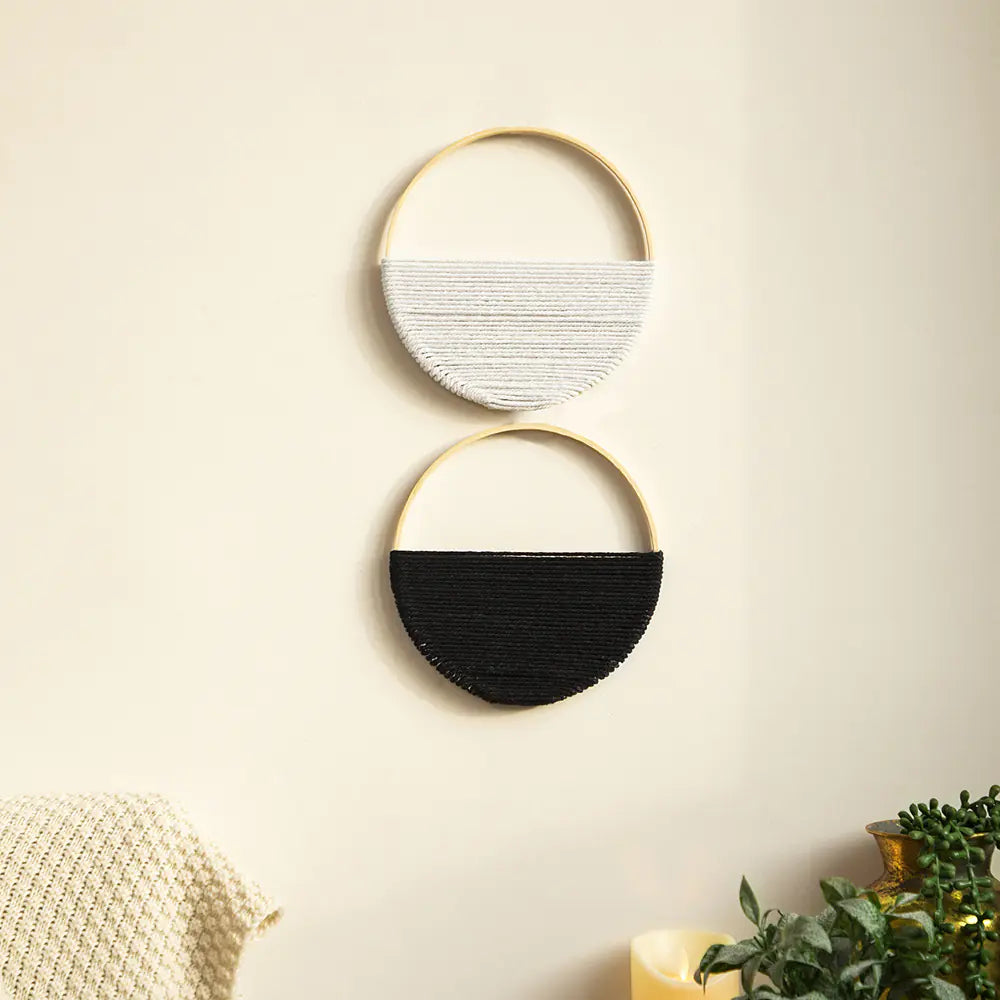 Bohemian Double Circle Wall Shelf