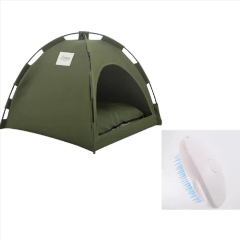 Portable Pet Tent with Cooling Mat