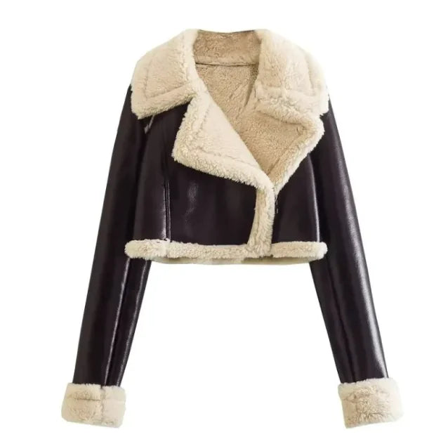 Fur Integrated Short Coat