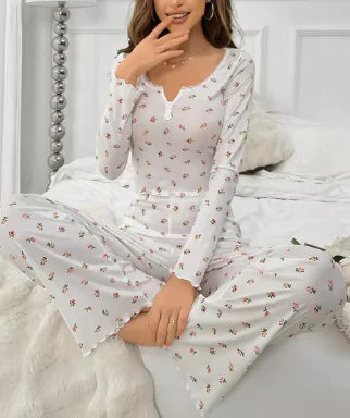 Floral Print Pajamas