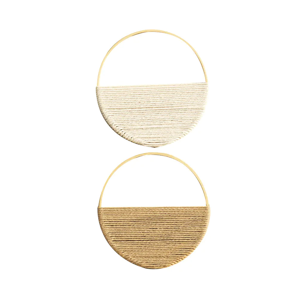Bohemian Double Circle Wall Shelf