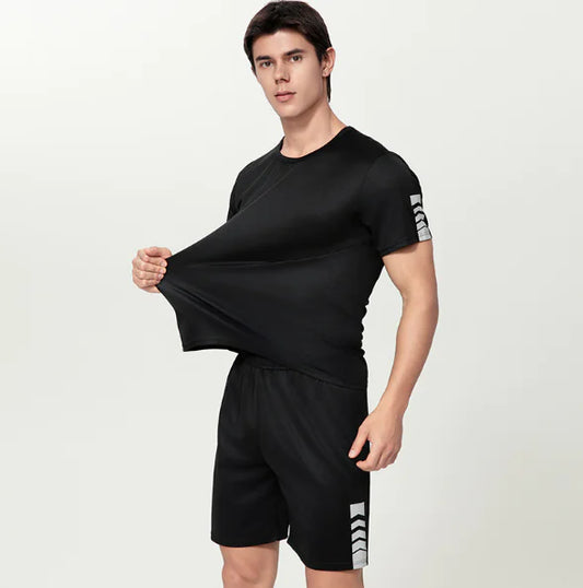 Black t- shirt and shorts - set