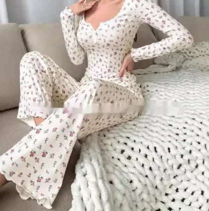 Floral Print Pajamas