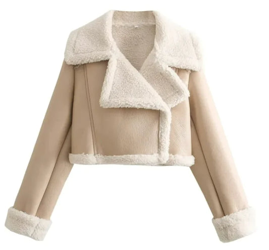 Fur Integrated Short Coat