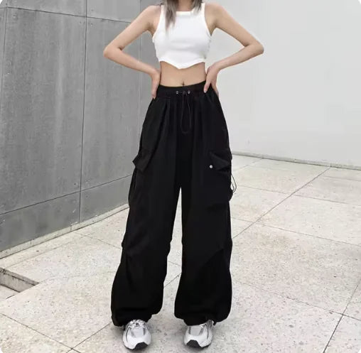 Retro Wide-Leg Casual Pants