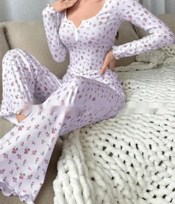 Floral Print Pajamas