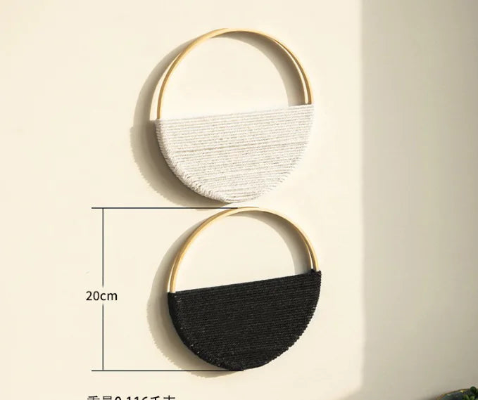 Bohemian Double Circle Wall Shelf