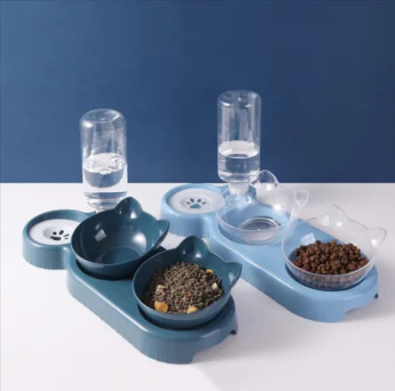 Anti-Tip Cat Bowl Feeder